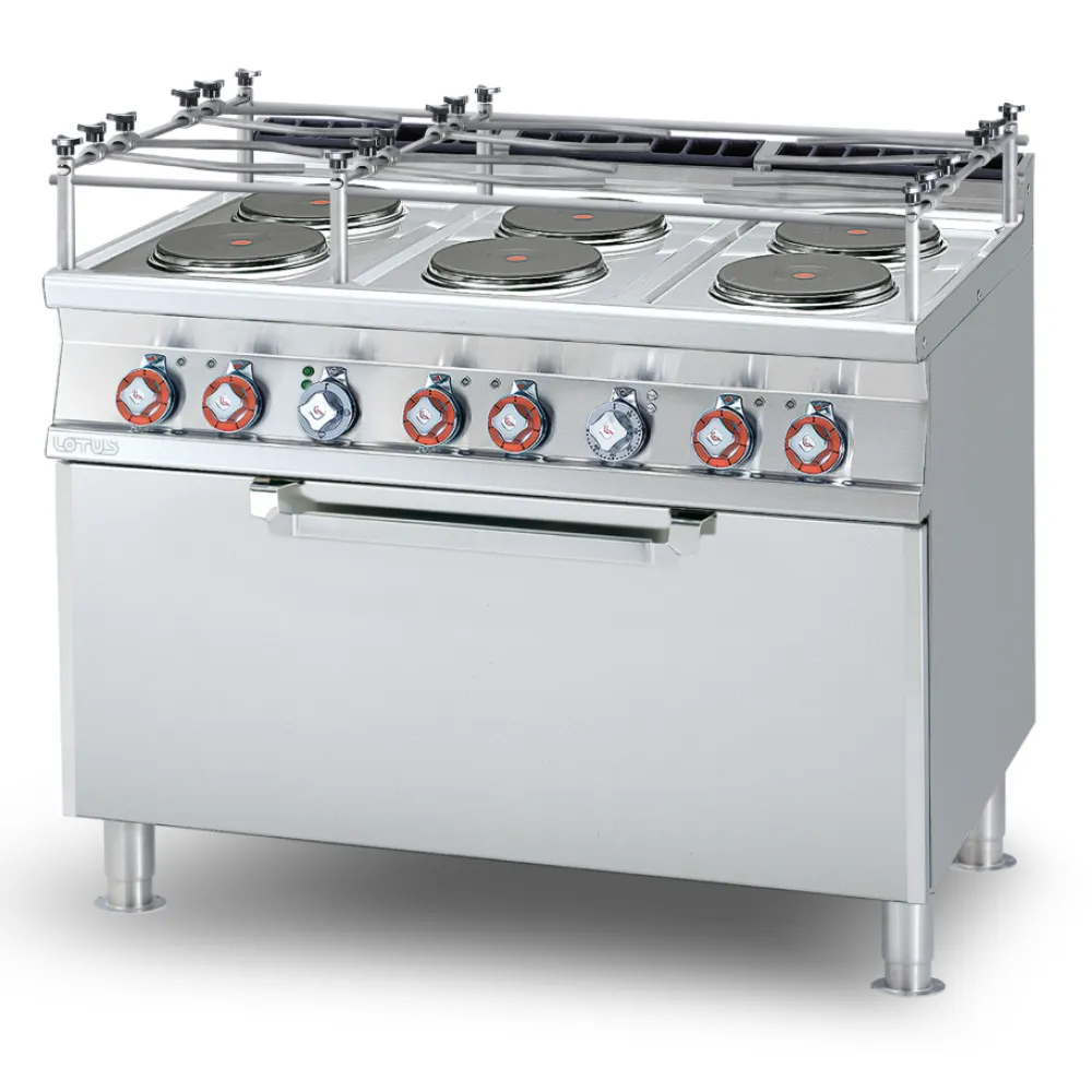 LOTUS CF6-712ETX Electric Range with Oven and Six Hotplates