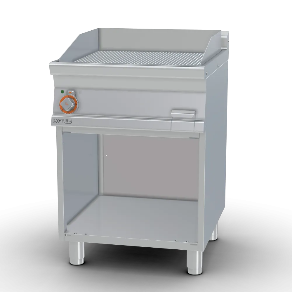 LOTUS FTR-76ET Electric Ribbed Griddle with Neutral Cabinet