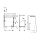LOTUS Electric Fryer with Neutral Cabinet 18+18 L