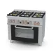 LOTUS Gas Range with Oven CF6-610G/V for Professional Kitchens