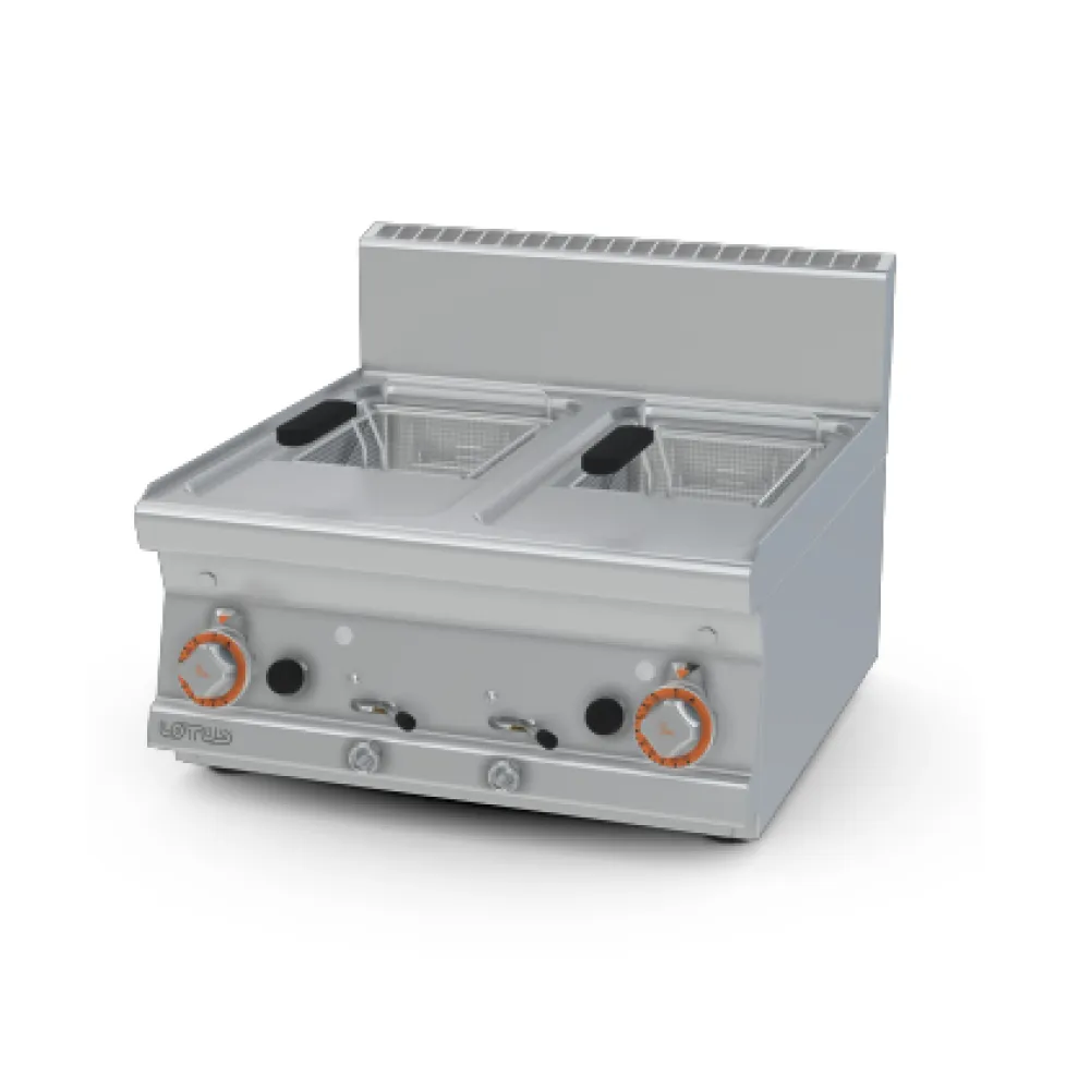LOTUS Gas Fryer 8+8 Litre Twin-Basket Model F2/8T-66G
