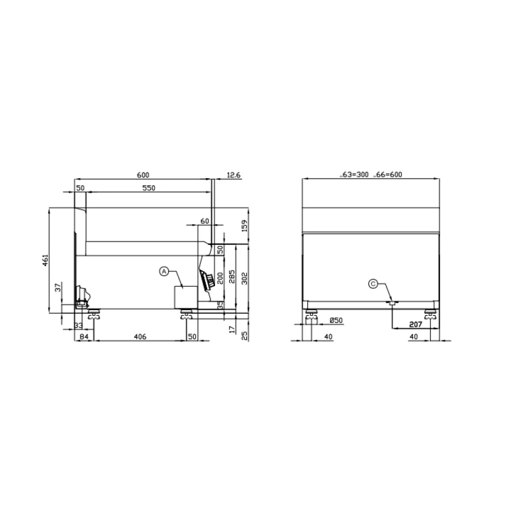 LOTUS Gas Fryer 8+8 Litre Twin-Basket Model F2/8T-66G