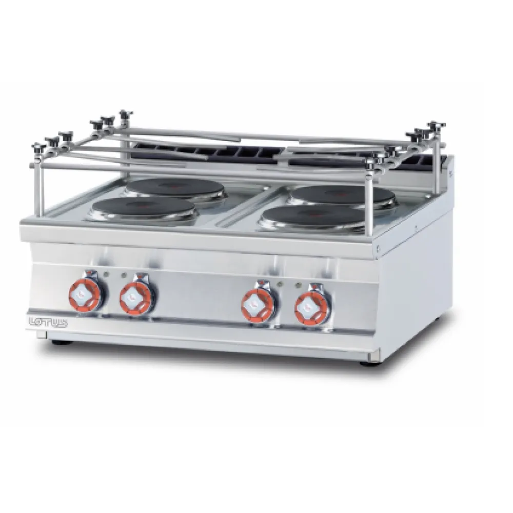 LOTUS 4-Plate Electric Hob PCT-78ETX for Marine Kitchens