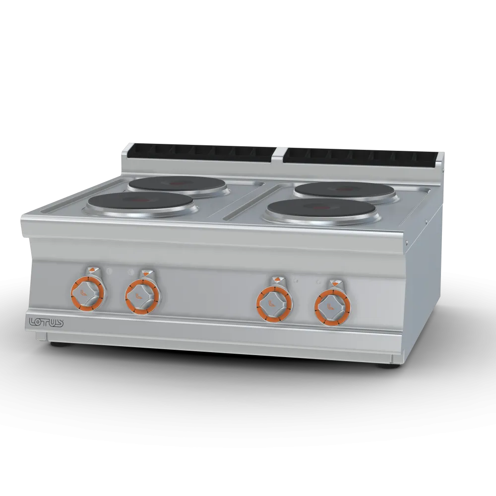 LOTUS Electric Hob with Four Cast Iron Plates PCT-78ET