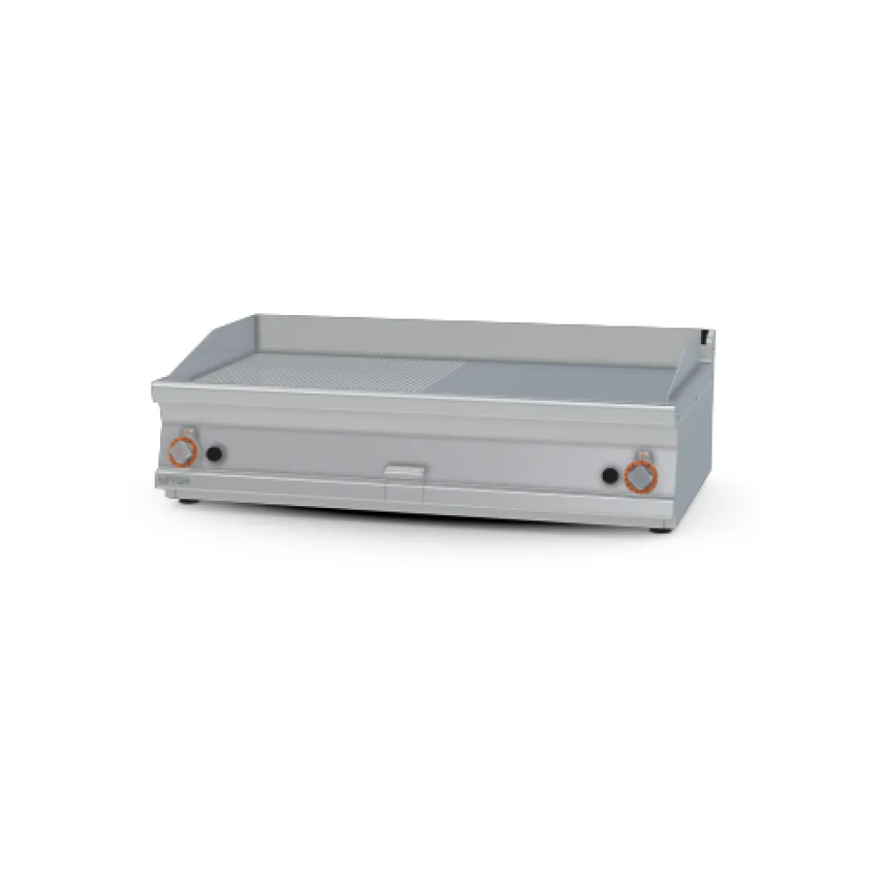 LOTUS 1/2 Ribbed Electric Fry Top Griddle FTLRT-712G