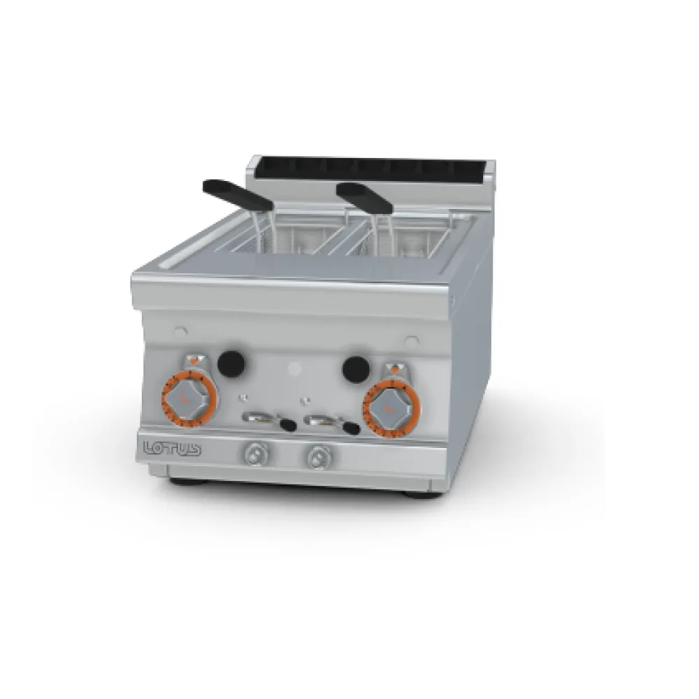 LOTUS Gas Fryer with Dual 8 Litre Tanks
