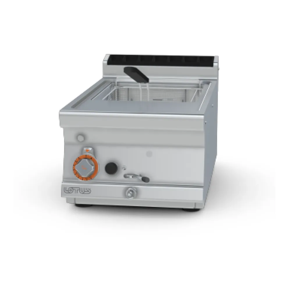 LOTUS Gas Fryer 13 L with Chrome-Plated Basket