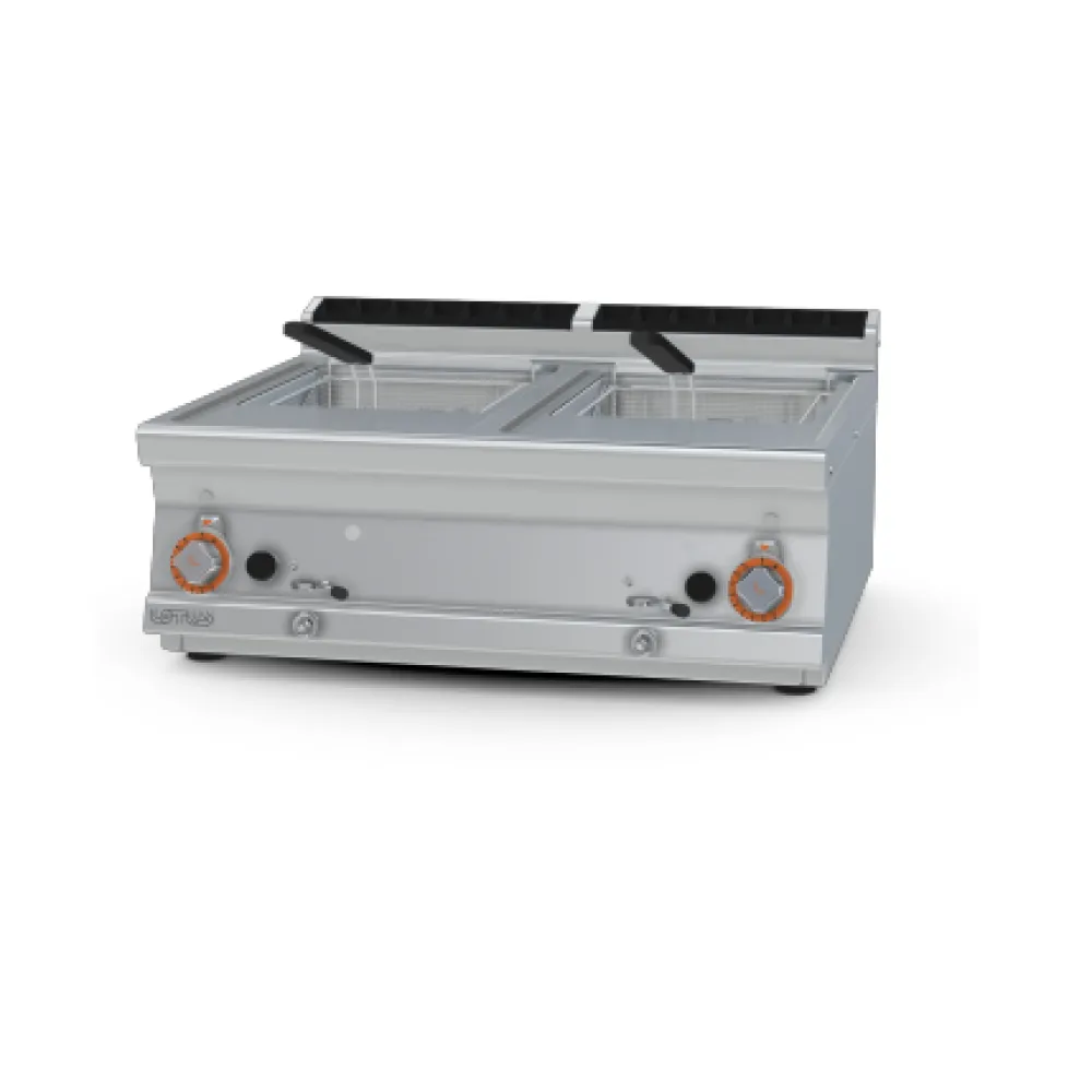 LOTUS Gas Fryer 13+13 Litre Twin-Tank Professional Fryer