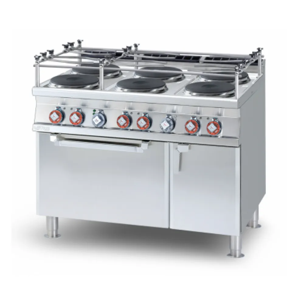 LOTUS CF6-912ETVX Electric Stove with Oven – 6-Zone Professional Hob