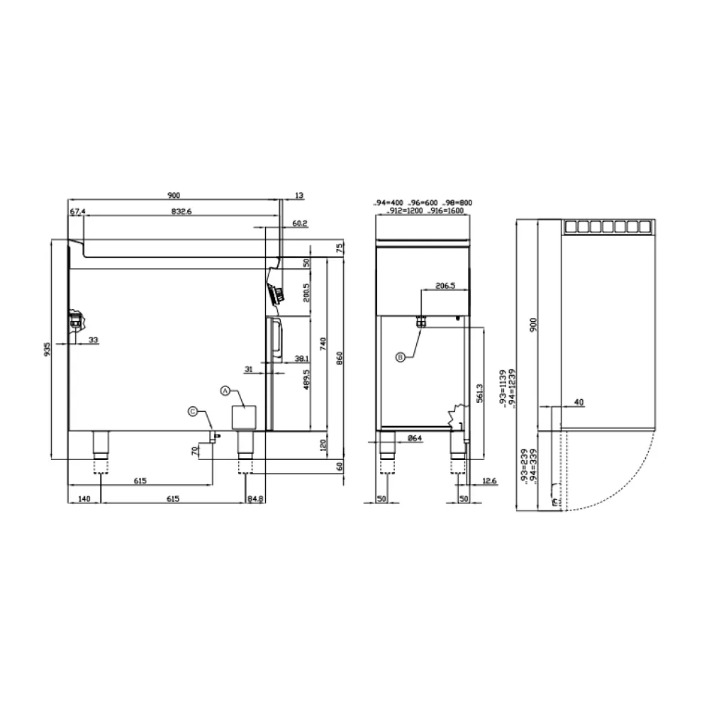 LOTUS Induction Hob PCI-98ETX for Professional Kitchens
