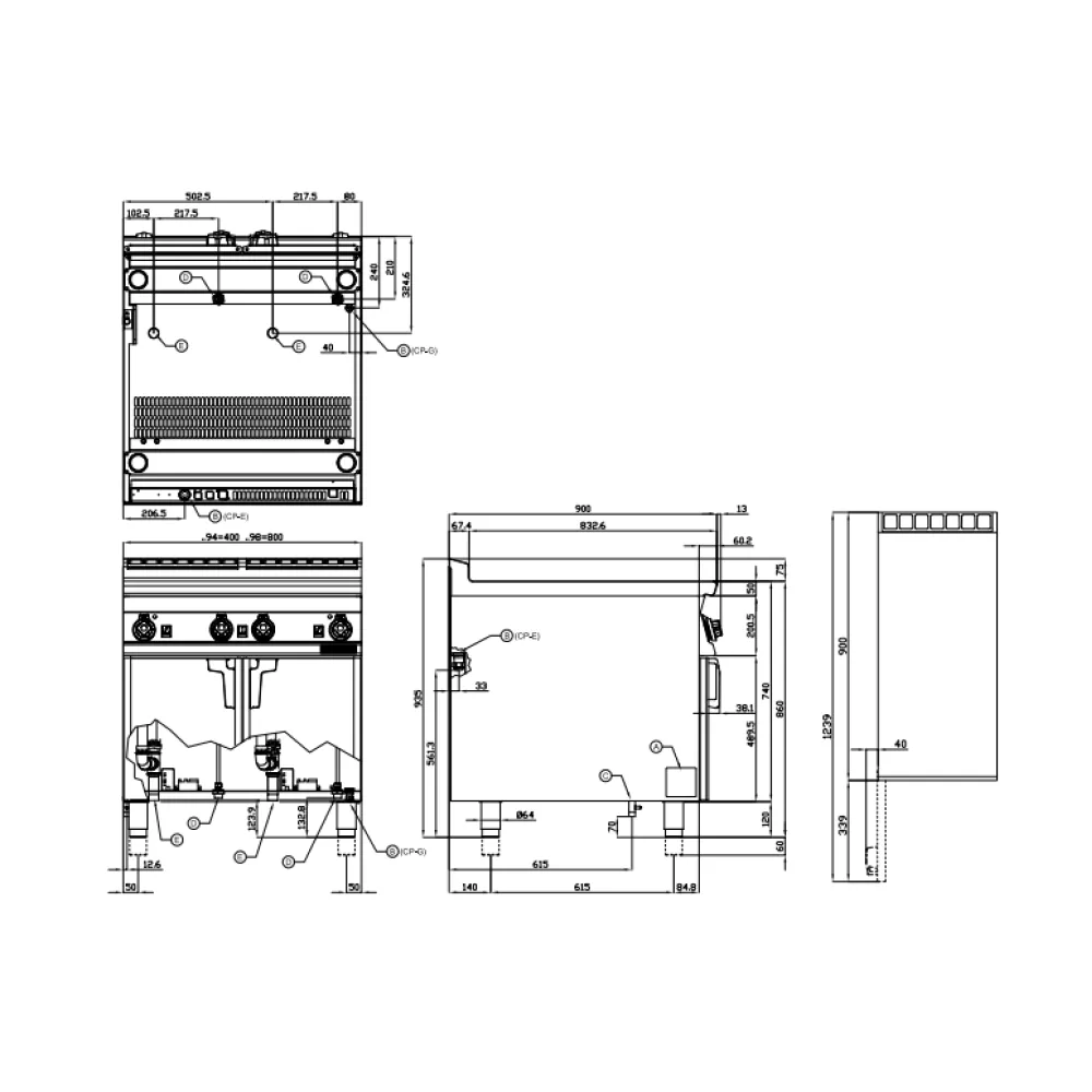LOTUS Electric Pasta Cooking Machine 40+40 L CP-98ET