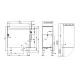 LOTUS Electric Ribbed Fry-Top on Open Cabinet 90 FTR-94ET