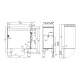 LOTUS Gas Fry-Top Smooth on Open Cabinet 90 FTL-94G