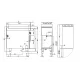 LOTUS Gas Fry-Top with Open Storage Cabinet FTLR-98G