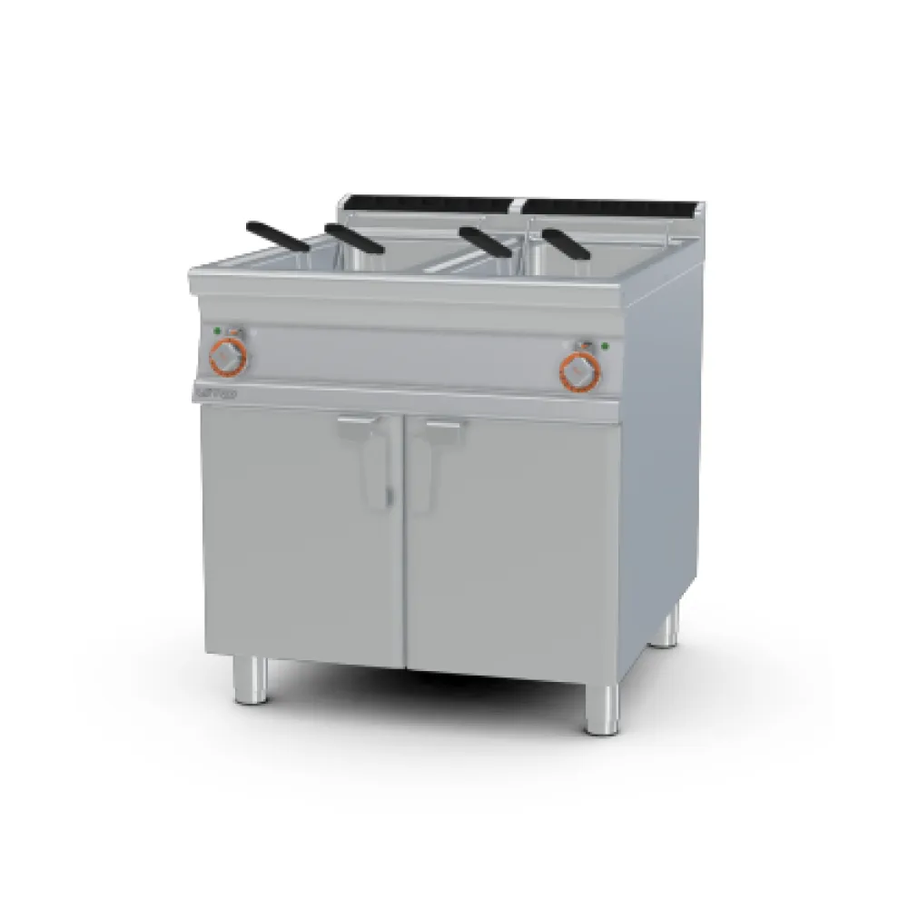 LOTUS Electric Fryer with Neutral Cabinet 25+25 L