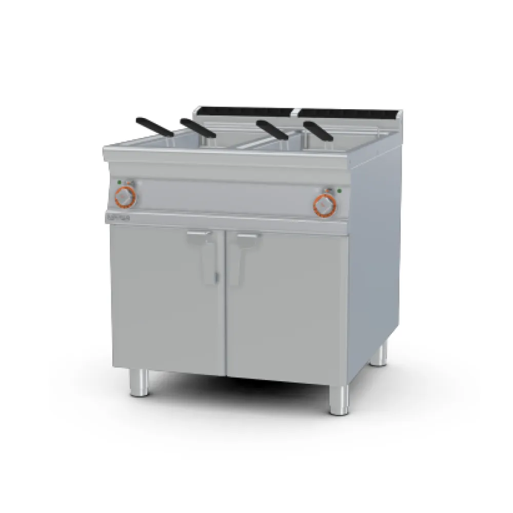 LOTUS Gas Fryer with Neutral Cabinet 25+25 Litre Tanks