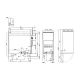 LOTUS Gas Fryer with Neutral Cabinet 23+23 Litre Tanks
