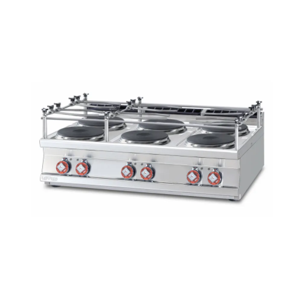 LOTUS Electric Hob 90 with Six Cast-Iron Plates