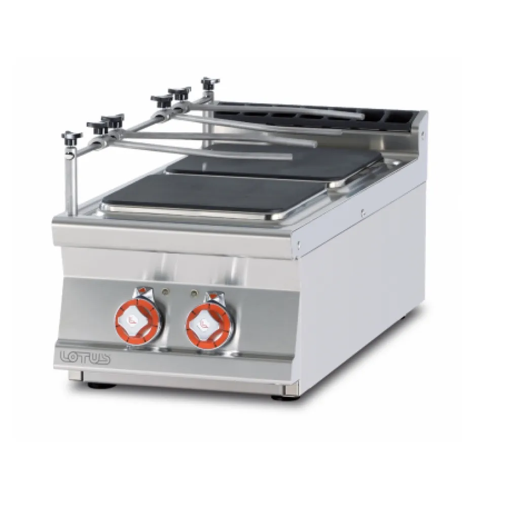 LOTUS Electric Hob with Two Square 90 Plates PCQT-94ETX
