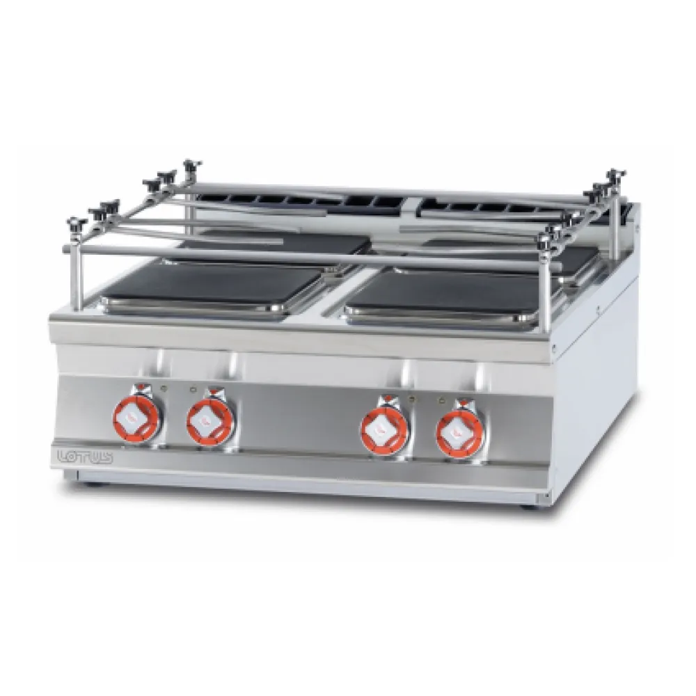 LOTUS Electric Hob with Four 90 mm Square Plates