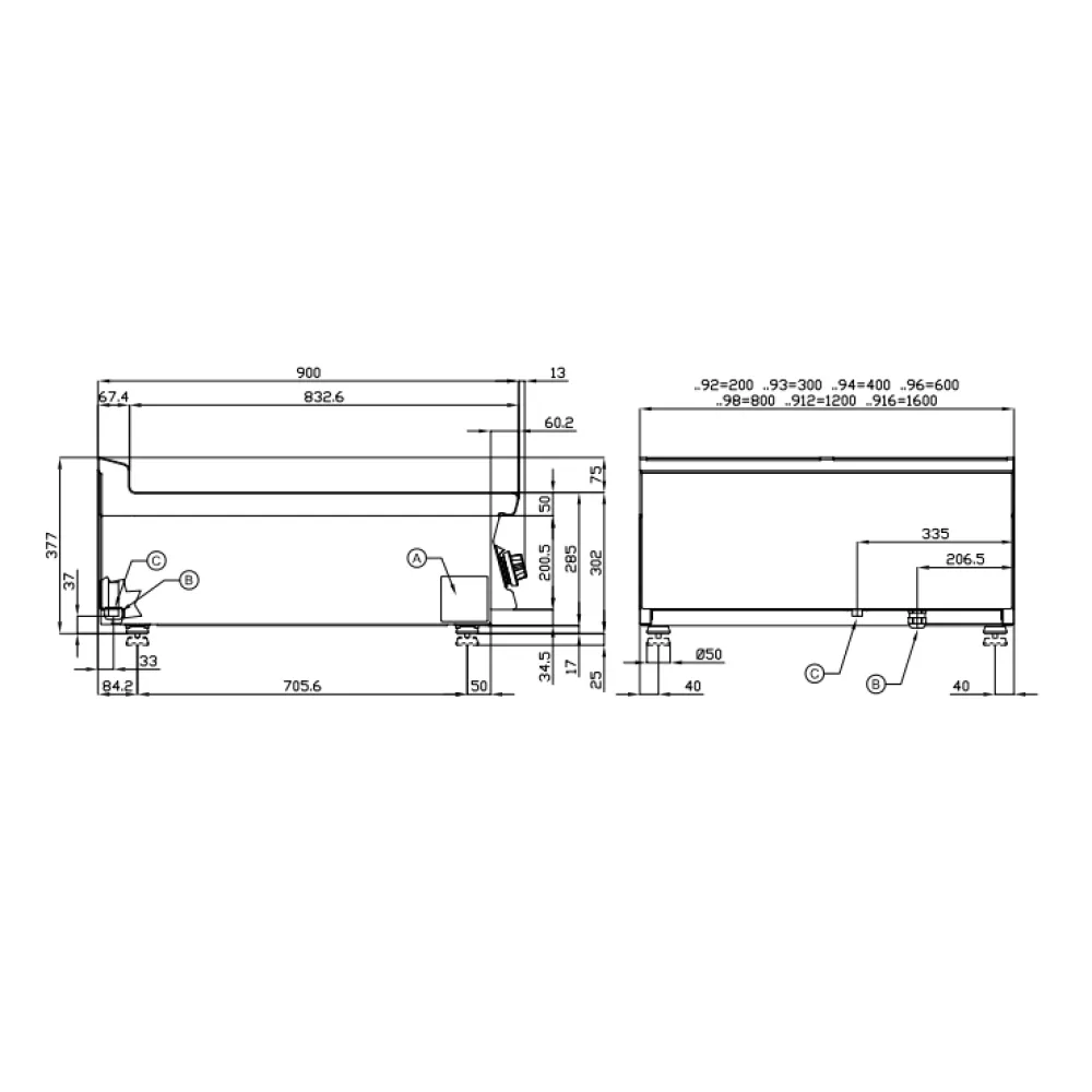 Lotus BMT-98ET Single-Phase Bain Marie with GN Compatibility