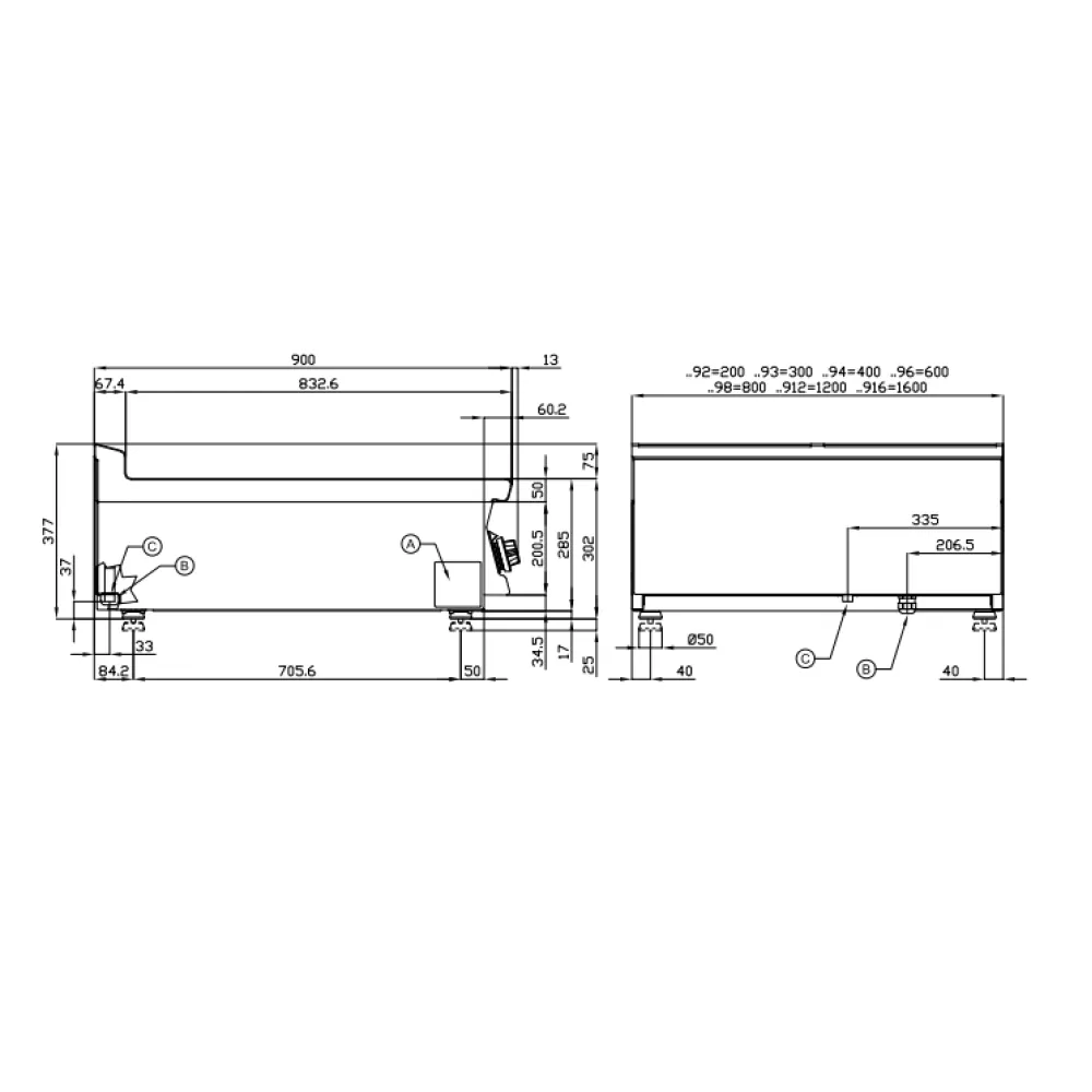 LOTUS Electric Smooth Fry Top Grill CWT-94ET