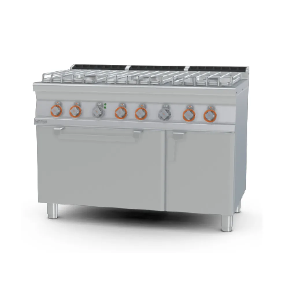 LOTUS 6-Burner Gas Range with Electric Oven CF6-712GPEV