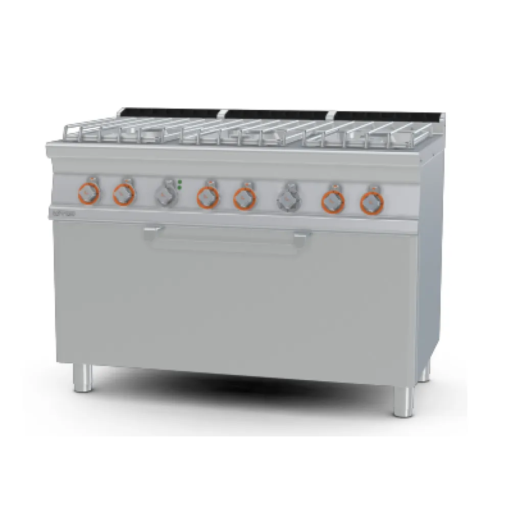 LOTUS 6-Burner Gas Range with Electric Oven CF6-712GPE