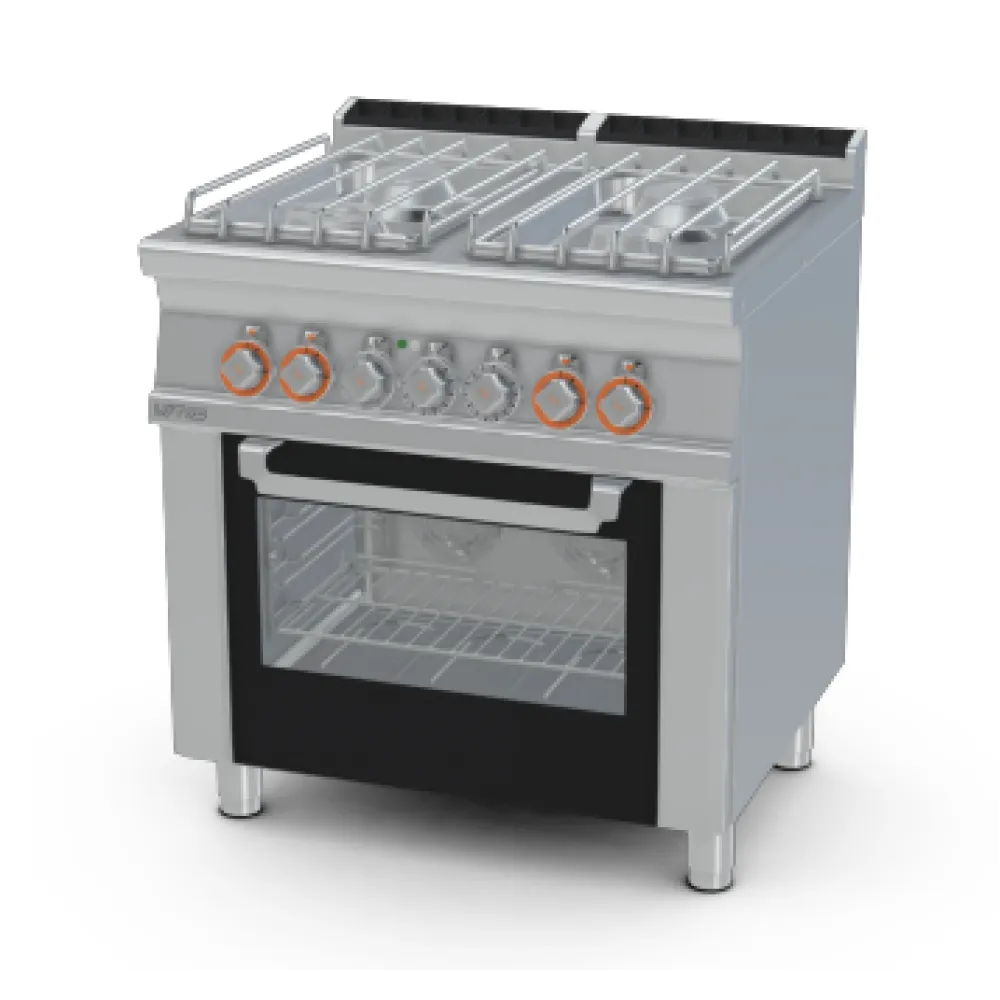 LOTUS Gas Range with Electric Multifunction Oven 70 CFV4-78GPE/V