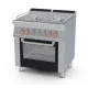 LOTUS Gas Range with Electric Multifunction Oven 70 CFV4-78GPE/V