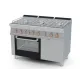 LOTUS Gas Range with Electric Multifunction Oven 6 Burners