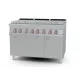 LOTUS 6-Burner Gas Range with Electric Multifunction Oven