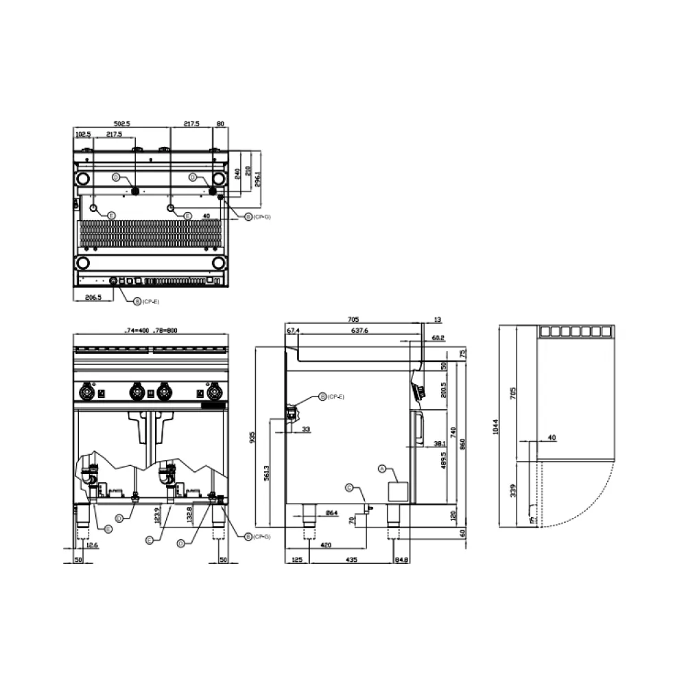 LOTUS Gas Pasta Cooker AUTOMATIC 25+25 L CPA-78G