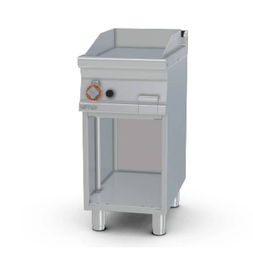 LOTUS FTL-74G Gas Fry-Top with Open Storage Cabinet