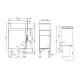 LOTUS Gas Fryer with Neutral Cabinet 18+18 L