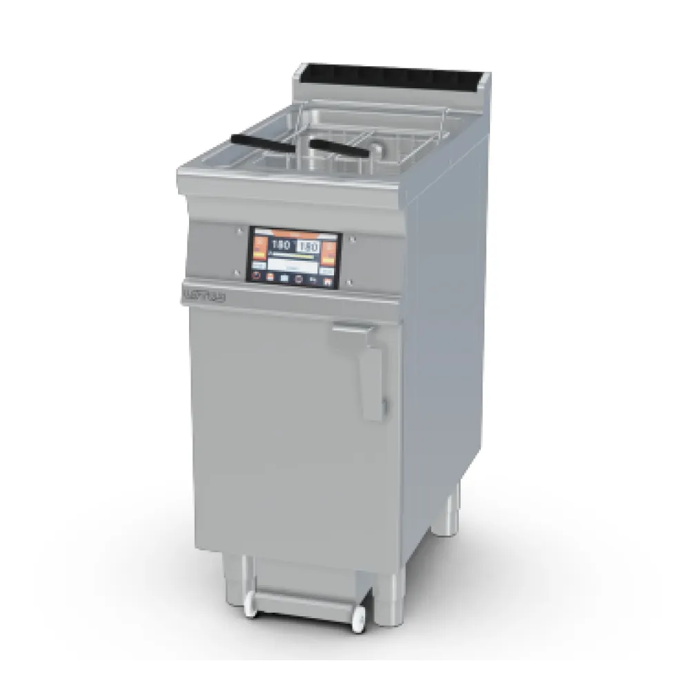 LOTUS Gas Fryer with Neutral Cabinet & TouchScreen 18 L 0832A450