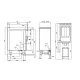 LOTUS Gas Fryer with Neutral Cabinet & TouchScreen 18 L 0832A450