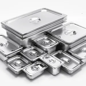 Size chart of standard GN containers